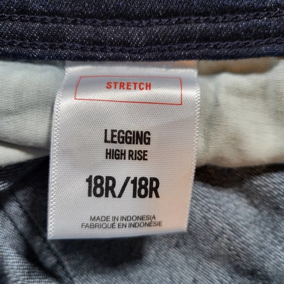 Express Denim Legging High Rise Women 18R Tie Front Side Zip Ankle Zip Jeans - Picture 6 of 11